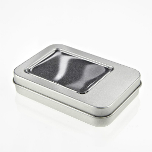 Kleine Metalldose mit Fenster | Verpackung für USB-Stick: FS885 USB-Stick Verpackung FS885